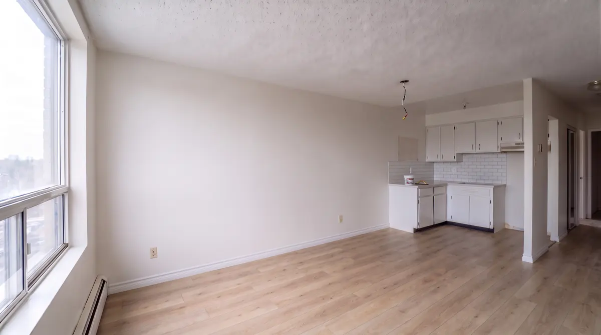 Illustration of a kitchen with a new tile backsplash